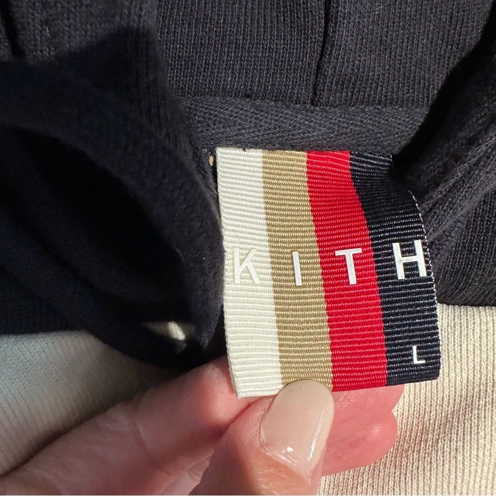 Kith / Columbia collab hoodie - Cream, Tan, Red - Picture 5 of 6